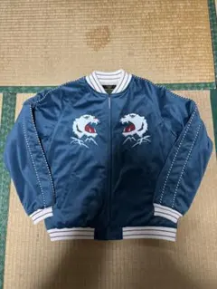 ウサギ様HOUSTON 別珍 スーベニアジャケット(TIGER) 虎 スカジャン