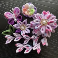 【No.1587】つまみ細工・お花パーツ