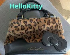 Hello Kitty ヒョウ柄ハンドバッグ　美品