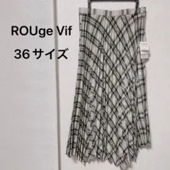 ルージュヴィフ ランダムヘムプリーツチェックスカートのサムネイル