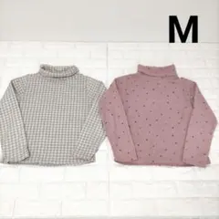 レディース　あったか　タートルネック【M】トップス　２枚セット　USED