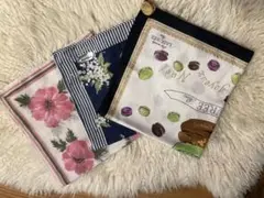 Ladurée・renoma 他　ブランドハンカチ3枚セット