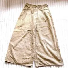 ロデオクラウンズ　ガウチョパンツ ワイドパンツ　　M コーデュロイ　ベージュ