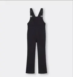 GU ブラック デニムスリムサロペットパンツ S