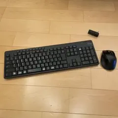 ELECOM 静音キーボード、マウス、ハブ 3点セット