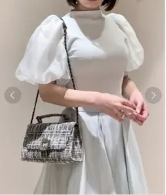 SNIDEL ボリュームスリーブカットプルオーバー