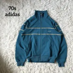 adidas トラックジャケット 西ドイツ デサント 水色 M相当 70s