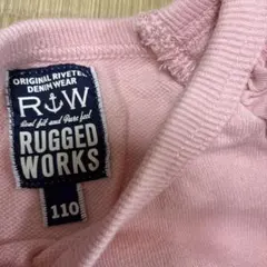 RUGGED WORKS ピンク トレーナー 110cm