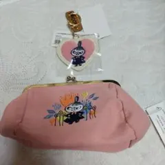 ムーミン リトルミイ がま口ポーチ キーホルダー セット