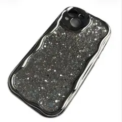 SHEINシーインシルバーグリッターキラキラ　スマホケースiPhone13 14のサムネイル