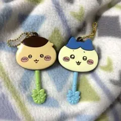ちいかわハチワレ　くりまんじゅう　ロリポップチョコ　チャーム　キーホルダーセット