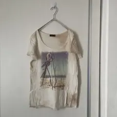 Goa 00s feather accessory grunge tee - メルカリ