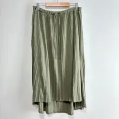 チャオパニックティーピー　ロングスカート　プリーツ　ウエストゴム　アシンメトリー