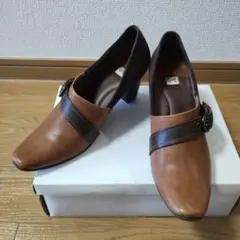 ing イング　パンプス　ブラウン レザー / スウェード　23cm