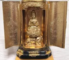 仏像 大日如来 純金メッキ 高岡銅器 厨子入り - メルカリ