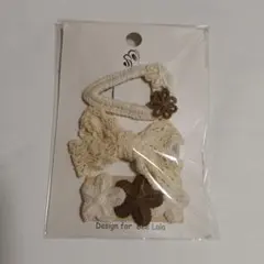 ベビー　キッズ　ヘアピン　ヘアクリップ　パッチンピン　3点セット