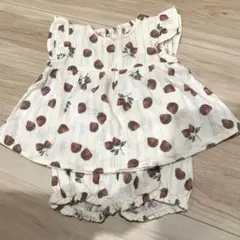 【最終値引】futafuta いちご柄 セットアップ