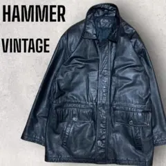 hammer レザージャケット　コート　vintage ビンテージ　牛革