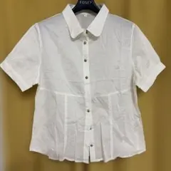 シンプル半袖シャツ ホワイト コットン　未着用のサムネイル