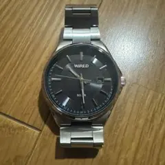 SEIKO　WIRED　ワイアード　腕時計　メンズ　ソーラー　ブラック