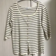 スピックアンドスパンノーブルの7部丈カーデガン