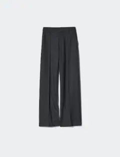 ユニクロ　ブラッシュドジャージーワイドパンツ 丈長め