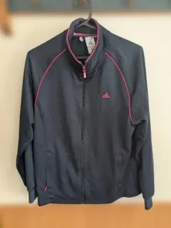 adidas ジャージジャケット ネイビー/ピンク UK12