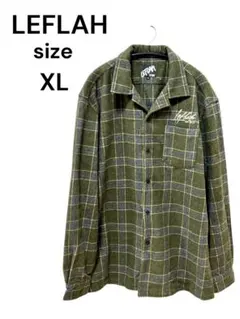 LEFLAH チェック柄 長袖シャツ XLのサムネイル