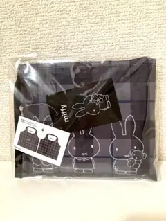 チェック柄エコバッグ・グレー・【匿名配送】unisexコンパクト・animal