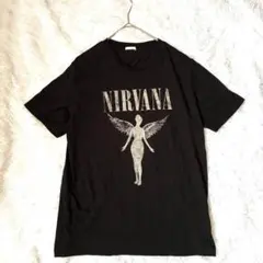 GU◇ジーユー◇ニルヴァーナ NIRVANA 古着 バンドTシャツ 半袖 黒 M