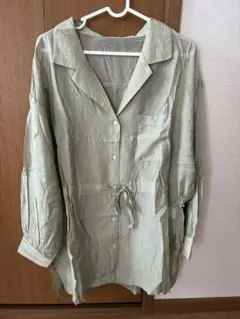 レトロガール　シアーシャツ　長袖シャツ　シャツ　ブラウス