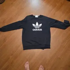adidas Originals トレフォイル スウェット ブラックのサムネイル