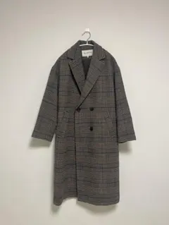 Ray BEAMSチェック柄ダブルブレスト コート サイズ0