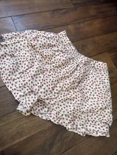 ユニクロ　キュロットスカート　花柄　120センチ