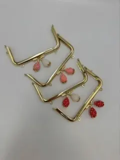 がま口 金具 13cm*6cm ゴールド 4点 セット