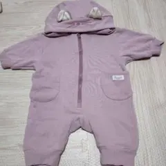 ウサギ耳付きロンパース 70サイズ