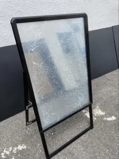 ②A型両面クリップ式スタンド看板 ポスター屋外対応軽量アルミフレーム
