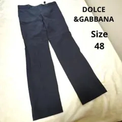 【タグ付き☆DOLCE&GABBANA】ネイビー　スラックス　サイズ48のサムネイル