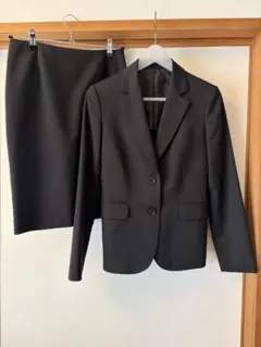 LES MUES ブラックスーツ2点セットＳ（ジャケット・スカート）