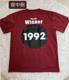 クラスTシャツ 1992デザイン えんじ色 ビッグロゴ　Mサイズ