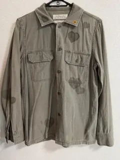 REMIRELIEF レミレリーフ　ミリタリー　シャツ ハート　スタッズ