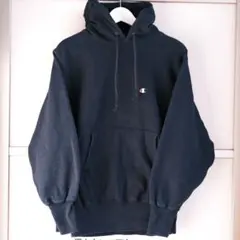 刺繍タグ Champion Reverse Weave 90s NAVY