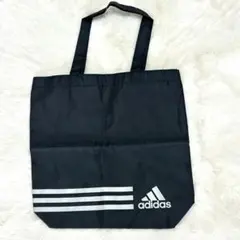 adidas 黒 トートバッグ エコバッグ　スポーツバッグ　アディダス