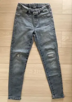 UNIQLO ユニクロ デニム ジーンズ ダメージ加工 140 キッズ