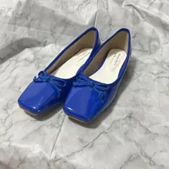 【美品】レインパンプス　23.5cm 青　ブルー