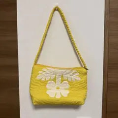 ハワイ　イエロー花柄トートバッグ