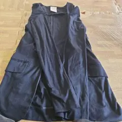 ブラック ロングカーディガン サイズ38