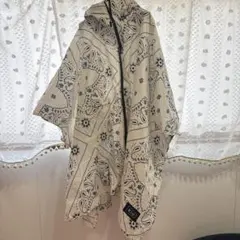 KiU キウ　雨具　撥水　カッパ　レインコート　バンダナ　ペイズリー　ポンチョのサムネイル