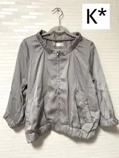 K*【大人気完売品】ブルゾン ノーカラージャケット