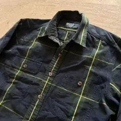 90s ラルフローレン ブラックウォッチ ワークシャツ